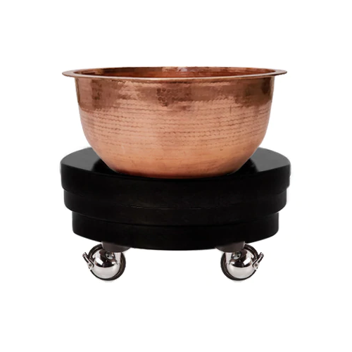 Premium Quality Round Pedicure Bowl Hammered Copper Foot Spa Beauty Salon Massage Pedicure Bowl With Stand