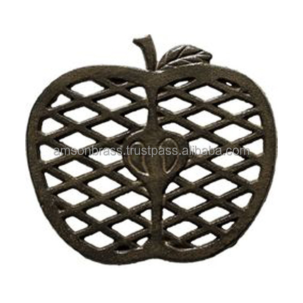 Metal Aluminium Trivet Mat Black Coated Finished Footed Most selling square trivet for wholesale custom