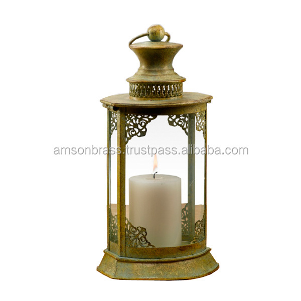 Unique Metal Lantern Handmade High Quality Candle Holder Powder Coated Arabian Design Hot Selling Candle Lantern