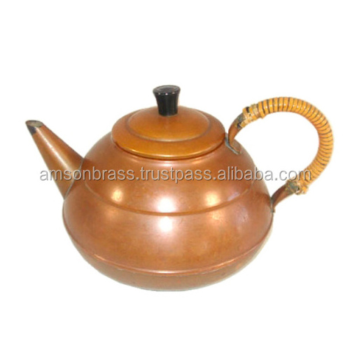 100% Copper Antique Tea Kettle for Serving