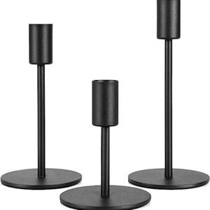 Black Candlestick Holders Metal Taper Candle Holders Candle Stick Candle Holder for Festive Table Decor Wedding Centerpiece