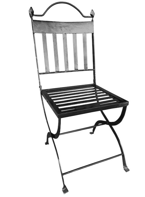 Outdoor Cafe Bistro Steel Iron Industrial Dining chair Modern Frame Design Restaurant hotel metal Stackable Chair