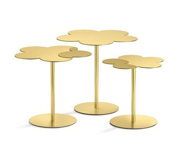 Handmade Contemporary Large Side Table Black Marble Top Golden Frame Durable Table Powder Coated Center Table.