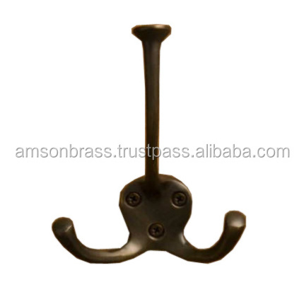 Unique Style Metal Brass Nickel Plated Cloth Hook For Hotel Room Silver Metal Wall Mounted Coat Hook Handmade