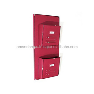 Letter Holder Metal Wall Envelope Galvanized Letter Holder Metal Wall Mount Letter Sorter Red Hardy Quality