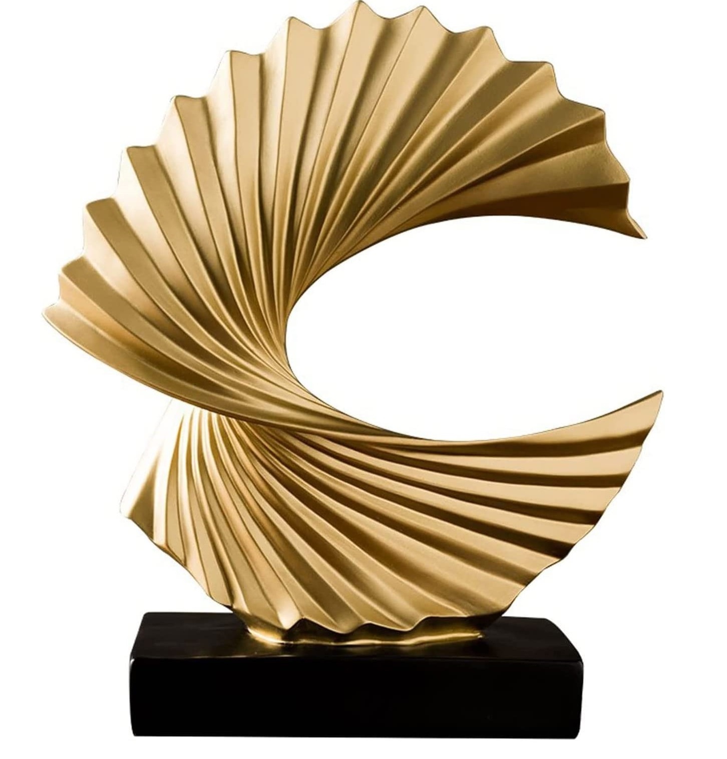 Modern Sculpture Golden  Abstract Resin Statue Retro Home Decoration Accessories Living Room Office Desk Decoration