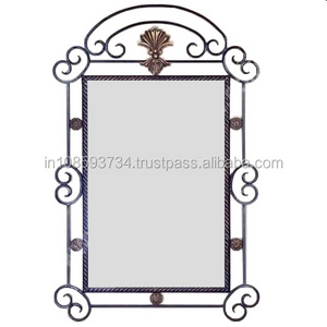 Wall Decorative Mirror Border Wrought Iron Design