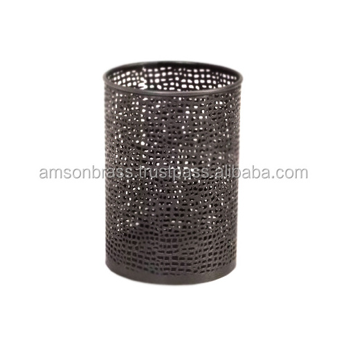 Perforated Metal Votive Candle Holder Bronze Finished Classic Candle Holder Reasonable Prices Small Votive