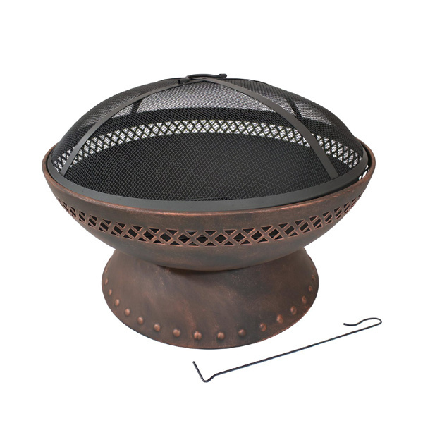 Ring Design Decorative Stand Metal Pure Copper Fire Decorative Outdoor Garden Heater Metal Copper Fire