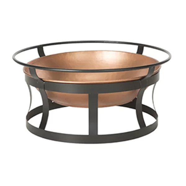 Metal Fire Pit Table Wood Burning Outside Patio garden Heater Antique Finished Copper Fire Pit