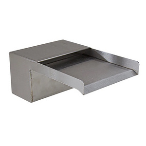 Water Fountain Spillway Pond Product Open Top Waterfall Spillway Stainless Steel Decorative Cascade Waterfall