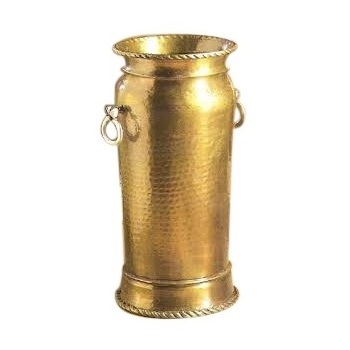 Metal Brass Umbrella Stand Lion Mouth Handle Round Shaped Rain Gear Holder Umbrella Stand Metal Wooden Stand