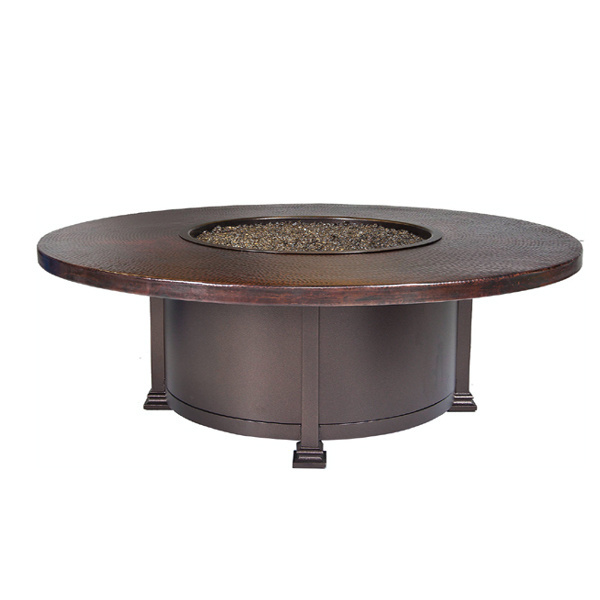 Affordable Price Footrest Metal Iron Fire Pit Table Wood Burning Outside Patio garden Heater Antique Finished Copper Fire Pit