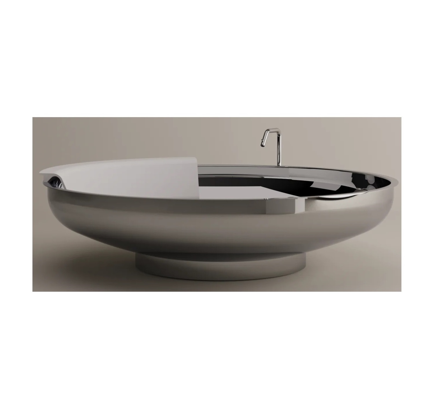 Lowest Price Metal Stainless Steel Metal Large Bathtub Highest Quality Metal Tub for Royal Design Home Bathtub Silver Finishing