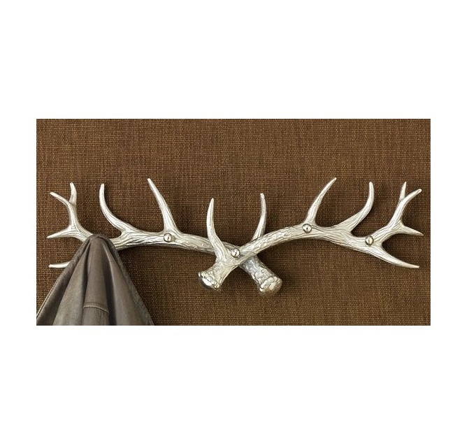 Vintage Rustic Cast Iron Deer Antlers Coat Rack Key Holder Jewellery Display Rack Bathroom Towels Hanger Rustic Cabin Hanger