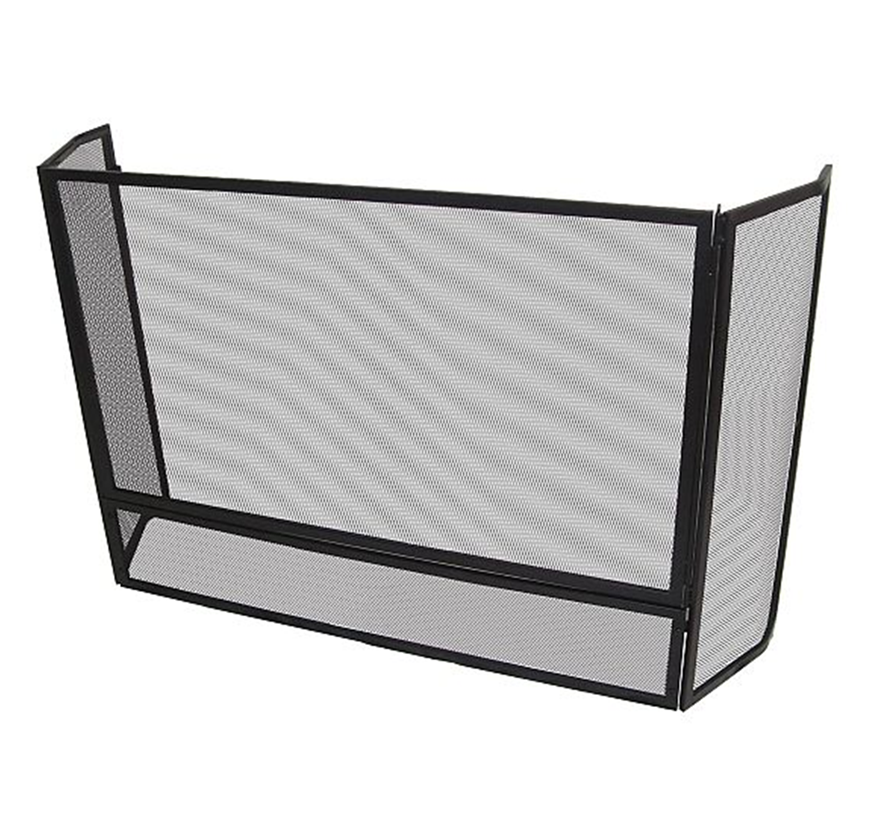 Iron Gold Color Fire Pit Spark Screen Cover For Sale Traditional Most Selling Rectangular Shape Heavy Duty Outdoor