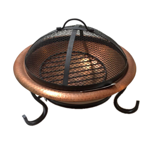 Attractive design round shape fire pit superior quality customized size outdoor fire pit with wrought iron stand at lowest price