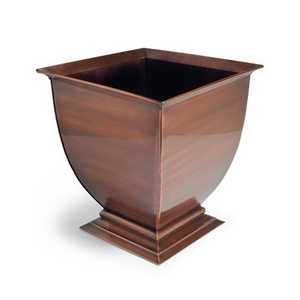 Flower Pot & Planter Metal Pure Copper Garden Decoration Square Shaped Planter For Home & Garden Decorative Item