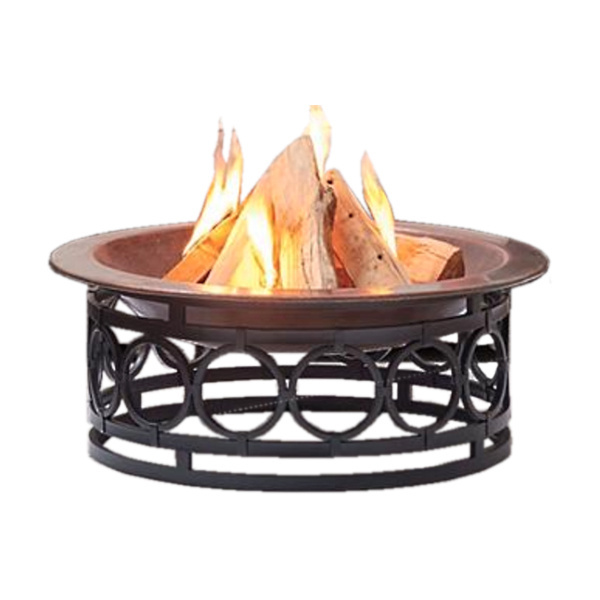 Ring Design Decorative Stand Metal Pure Copper Fire Decorative Outdoor Garden Heater Metal Copper Fire