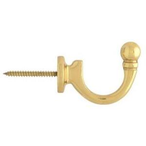 2022 New sell like hot Metal Vintage Double Towel Coat Hook Wall Mount Rustic Brass Coat Bathroom Hook For Home