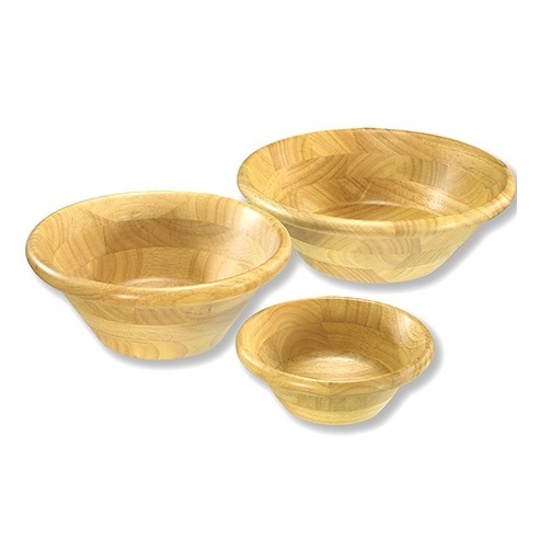 SET OF 3 Solid Mango Wooden Natural Polished Bowl For Tabletop Dinnerware Round Shape Modern Classic Style Handmade Wooden Bowls