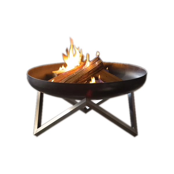 Factory Supply Wood Burning Steel Log Firepit for Camping Grilling Smores Yard Cooking Outside Decorative Metal Fire Pit