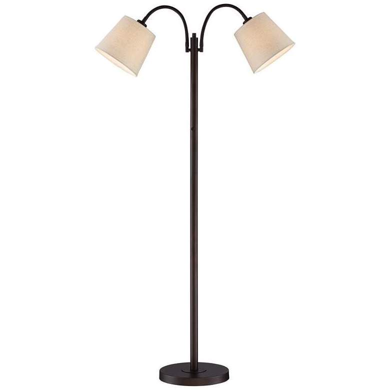 Tree Style Floor Lamp Brushed Steel Metal Adjustable Shades Standing Bright Lighting for Living Room Reading House Bedroom Home