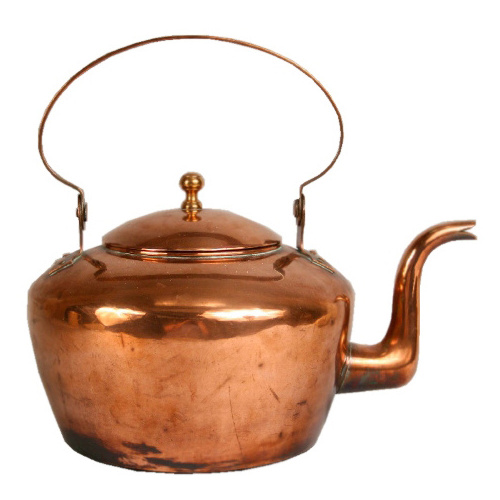 Hot Selling Luxury Metal Pure Copper Tea Kettle Bacterial Free Decorative Tea Kettle Metal Copper Tea kettle