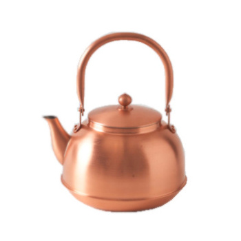 Hot Selling Luxury Metal Pure Copper Tea Kettle Bacterial Free Decorative Tea Kettle Metal Copper Tea kettle