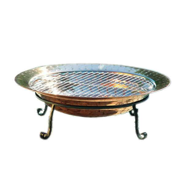 Ring Design Decorative Stand Metal Pure Copper Fire Decorative Outdoor Garden Heater Metal Copper Fire