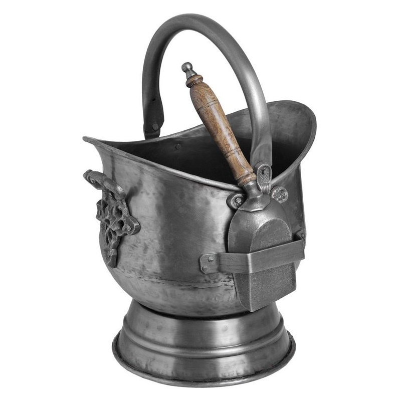 Iron elegant design coal bucket custom fire pits outdoor accessories for home garden patio fire ash coal bucket fireplace tools