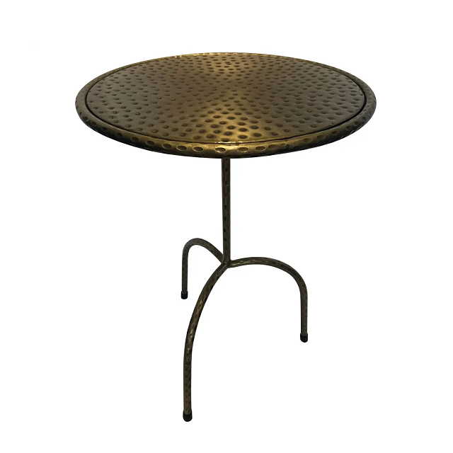 Golden Finished Metal Iron Moroccan Coffee Table Decorative Home Living Room Furniture Classic Coffee Table Metal Furniture