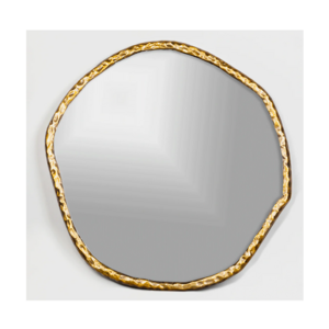 Antique Brass Finished Decorative Metal Wall Mirror For Home Bedroom & Living Room Wall Decoration At Wholesale Price From India