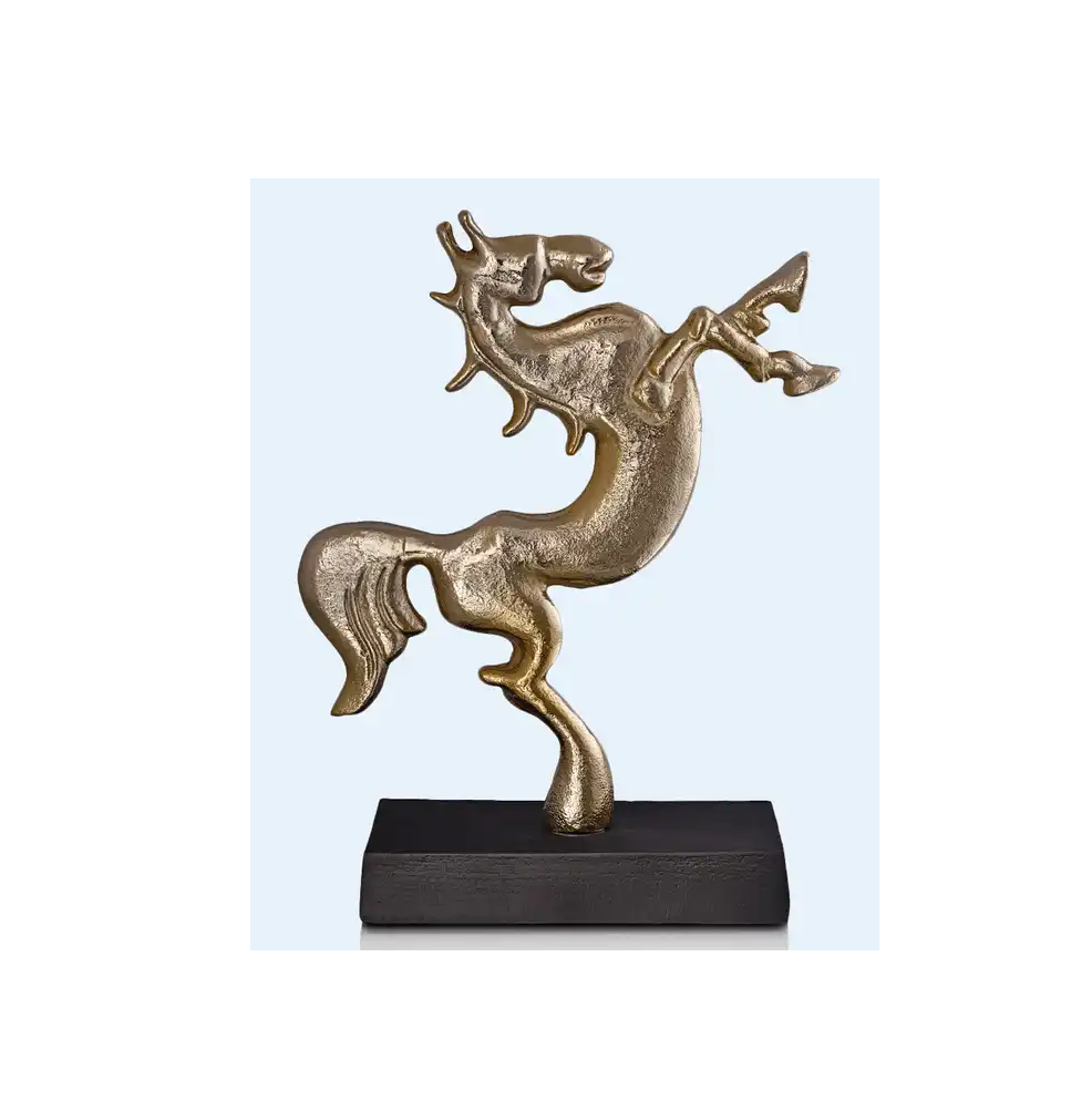 Trendy Look  tableware Bedroom Decorating Sculpture New Design Aluminum Silver Deer Sculpture for Showpiece Decoration