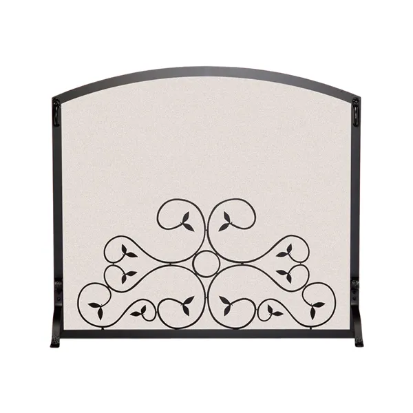 Home Decorative Metal Fire Screen Home Wire Mesh Fire Pit Screen Single Panel Solid Fireplace Screen Decorative