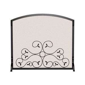 Home Decorative Metal Fire Screen Home Wire Mesh Fire Pit Screen Single Panel Solid Fireplace Screen Decorative