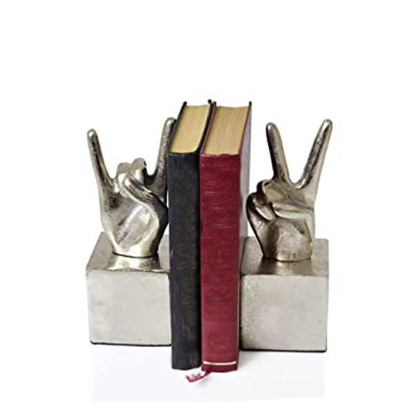 Metal Brass Heavy Duty Table Desk Organizer Classic Bookend Globe Style Metal Brass Bookend