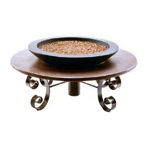 New Design Metal Iron Fire Pit Furniture Coffee Table Round Shaped Foot Rest Style Decorative Fire Pit