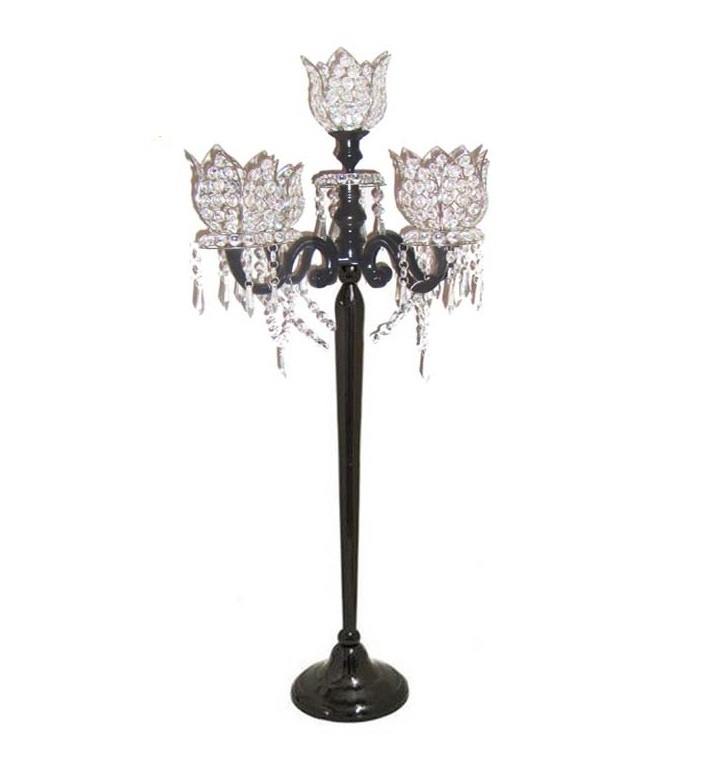 Handmade Wholesale High Quality Home Decoration Metal Bulk 5 Arm Candelabra For New Year Wedding Centerpiece Candle Holder