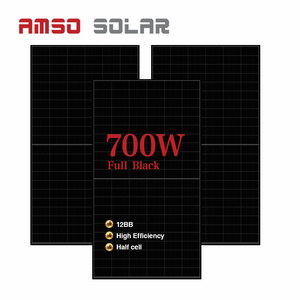 New technology 700w 800w 1000w solar panels is full black solar cell panel with 30 years warranty