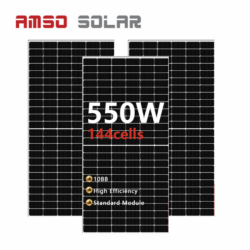 Factory price paneles solares 550 watts 550w solar panel solar panel 550w with 30 years warranty