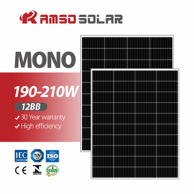 Chinese factory high effigiency  200w solar panel 200watt mono solar panels 200w solar panel for home system