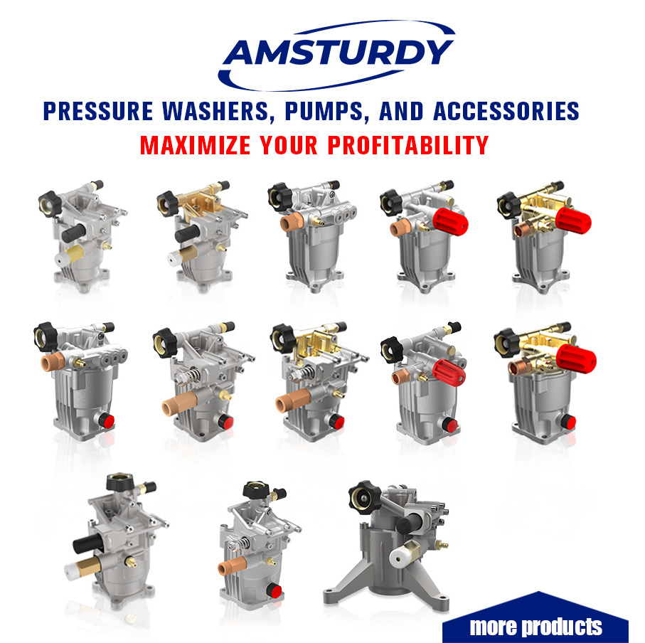 Amsturdy 186Bar 200Bar 2.5gpm 9LPM Washer Pressure Pump 3000 psi