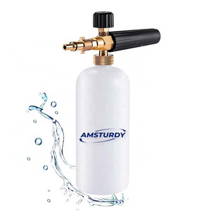 AMSTURDY FC07 electric car wash garden hose and pressure washer foam cannon car wash products universal foam cannon