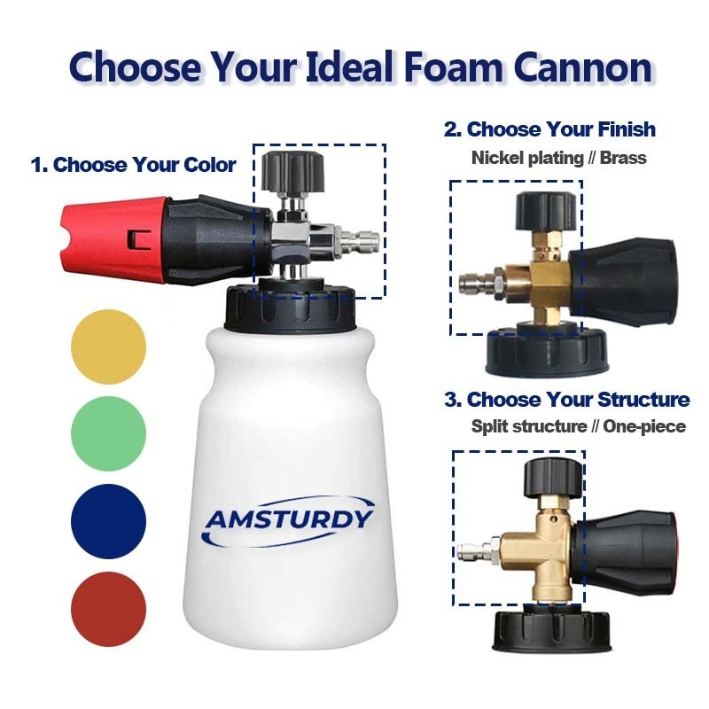 Amsturdy Manufactory Car Wash Blaster Hose Nozzle Spray Gun Fc17 Electric Foam Cannon