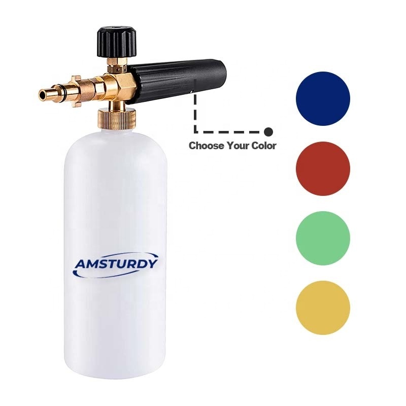 AMSTURDY FC07 electric car wash garden hose and pressure washer foam cannon car wash products universal foam cannon