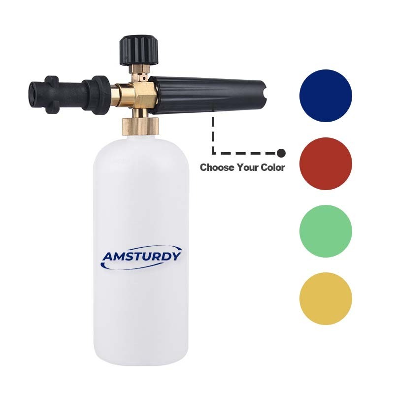 AMSTURDY FC06 soap dispenser quick release snow foamer foam cannon  snow foam lance for Pressure Washer K2 K3 K4 K5 K6 K7