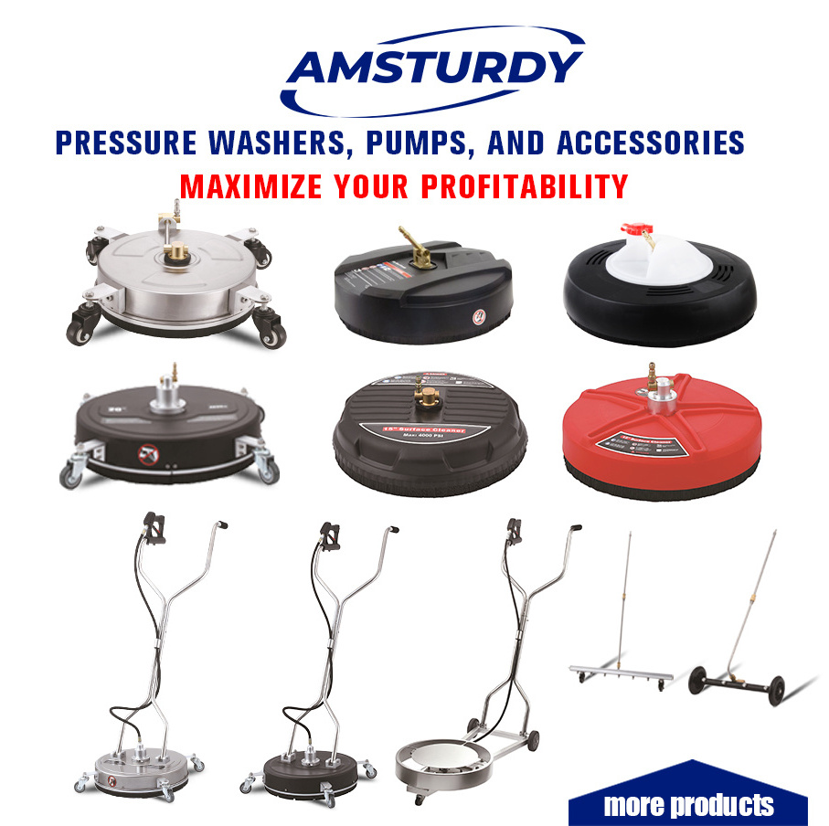 Amsturdy 15'' 3000psi 3100psi Plastic Pressure Washer Surface Cleaner