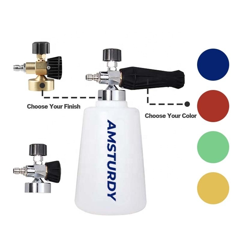 AMSTURDY FCK02N soap dispenser snow foam lance cannon manufactores car wash snow foam cannon adjustable spray with 5 nozzle tips