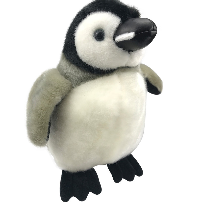 Cheap claw machine on sale in 2019 original mini penguin plush toy mascot for children long hair cloth doll holiday gift